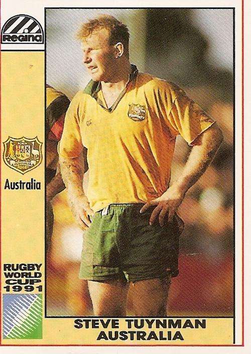 1991 RUGBY WORLD CUP(REGINA) COLLECTION - STEVE TUYNMAN CARD 17