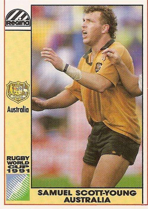 1991 RUGBY WORLD CUP(REGINA) COLLECTION - SAMUEL SCOTT YOUNG CARD 15