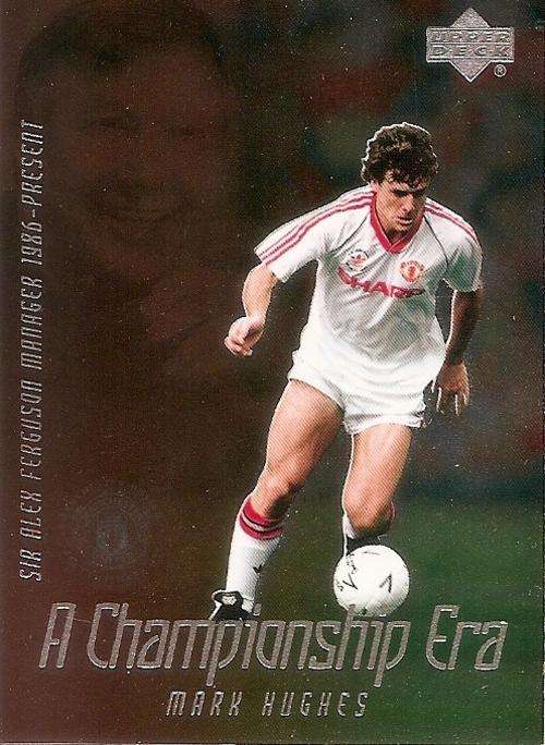 MARK HUGHES - RARE `A CHAMPIONSHIP ERA` GOLD INSERT CE8 - UPPER DECK MANCHESTER UNITED 2002
