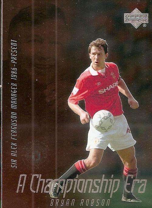 BRYAN ROBSON - RARE `A CHAMPIONSHIP ERA` GOLD INSERT CE6 - UPPER DECK MANCHESTER UNITED 2002