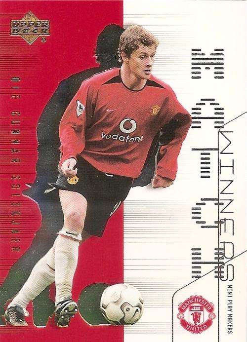 OLE GUNNAR SOLSKJAER - RARE MATCH WINNERS` GOLD INSERT MW2 - UPPER DECK MANCHESTER UNITED 2003