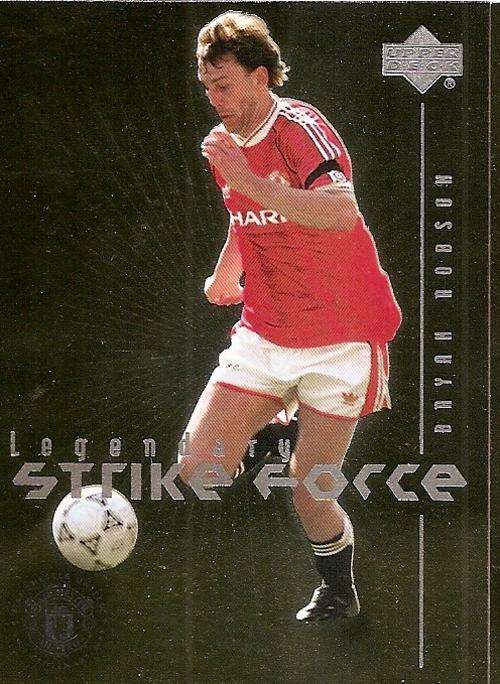 BRYAN ROBSON - RARE `LEGENDARY STRIKE FORCE` GOLD INSERT LSF5 - UPPER DECK MANCHESTER UNITED 2002