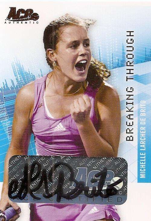 MICHELLE DE BRITO - ACE AUTHENTIC 2007 - GENUINE "AUTOGRAPH" CARD BT39