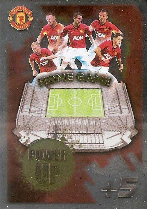 MANCHESTER UNITED ADRENALYN XL 2013 - HOME GAME "POWER UP FOIL" CARD 124