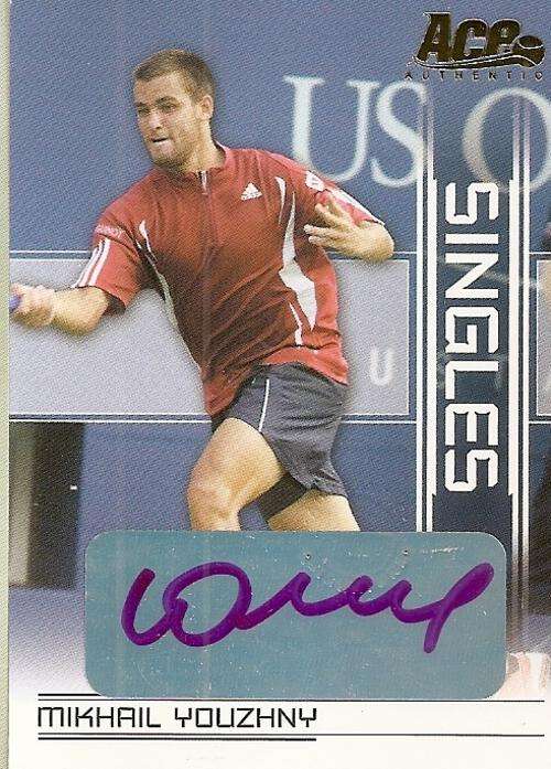 MIKHAIL YOUZHNY - ACE AUTHENTIC 2007 - CERTIFIED "AUTOGRAPH SINGLES" CARD SI18
