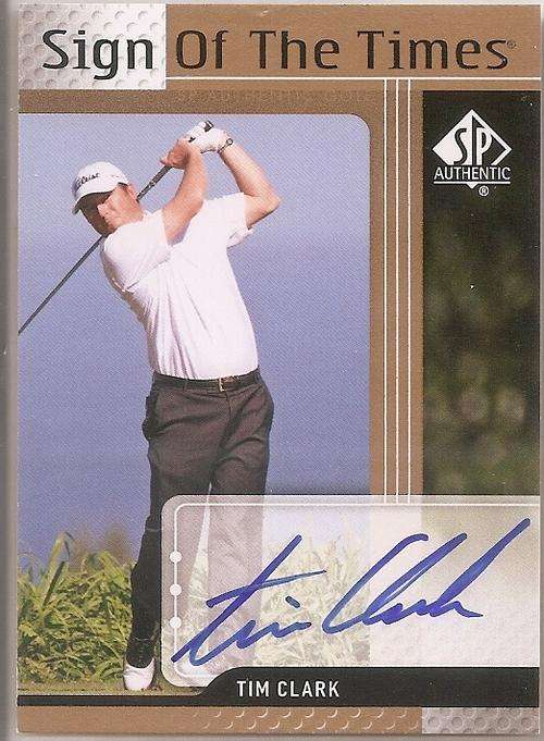 TIM CLARK - `RARE CERTIFIED AUTOGRAPH` - UPPER DECK 2012 TRADING CARD