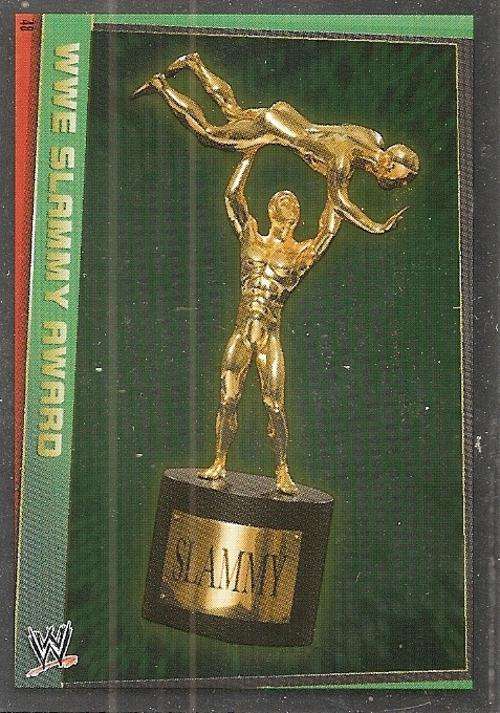 SLAM ATTAX REBELLION 2013 - WWE SLAMMY AWARD "BELT " FOIL CARD