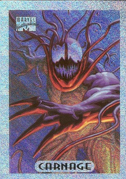 MARVEL MASTERPIECES 94 - CARNAGE "SILVER" HOLOFOIL LIMITED EDITION 2
