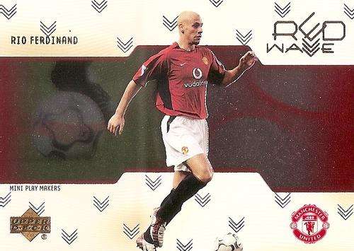 RIO FERDINAND - RARE `RED WAVE` INSERT RW10 - UPPER DECK MANCHESTER UNITED 2003