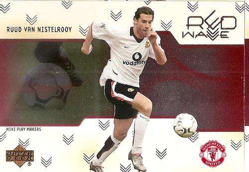 RUUD VAN NISTELROOY - RARE `RED WAVE` INSERT RW1 - UPPER DECK MANCHESTER UNITED 2003