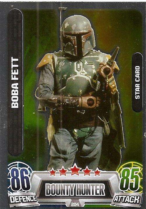 STAR WARS 2013 - FORCE ATTAX MOVIE SERIES 2 - "STAR FOIL" CARD 204