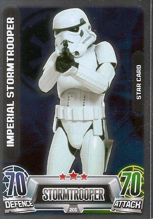 STAR WARS 2013 - FORCE ATTAX MOVIE SERIES 2 -  `STAR FOIL` CARD 205