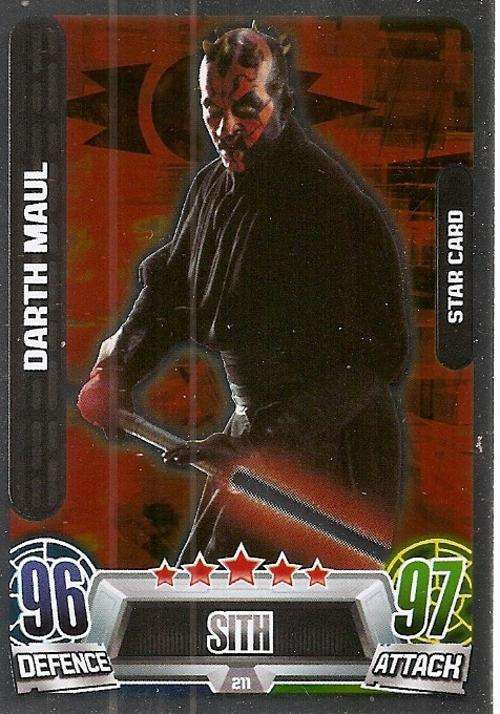 STAR WARS 2013 - FORCE ATTAX MOVIE SERIES 2 -  `STAR FOIL` CARD 211