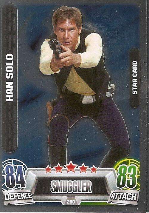 STAR WARS 2013 - FORCE ATTAX MOVIE SERIES 2 -  `STAR FOIL` CARD 200