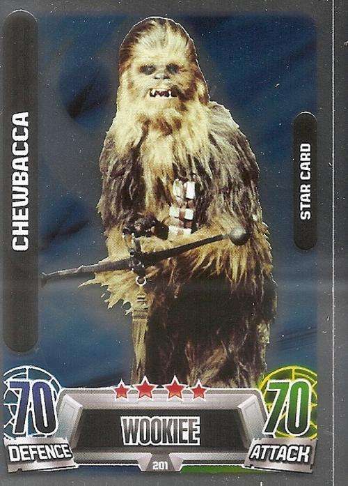 STAR WARS 2013 - FORCE ATTAX MOVIE SERIES 2 -  `STAR FOIL` CARD 201