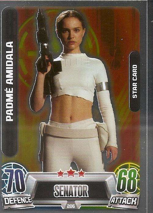 STAR WARS 2013 - FORCE ATTAX MOVIE SERIES 2 -  `STAR FOIL` CARD 206