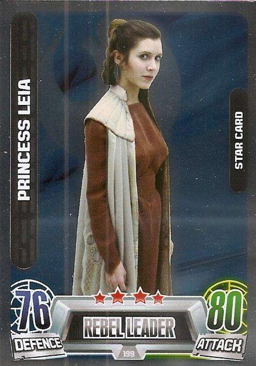 STAR WARS 2013 - FORCE ATTAX MOVIE SERIES 2 -  `STAR FOIL` CARD 199