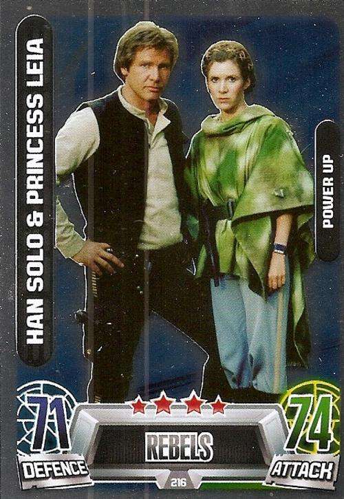 STAR WARS 2013 - FORCE ATTAX MOVIE SERIES 2 -  `POWER-UP FOIL` CARD 216