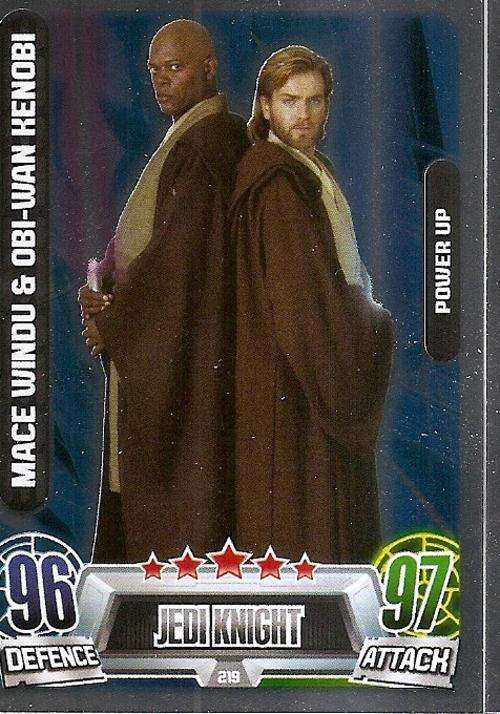 STAR WARS 2013 - FORCE ATTAX MOVIE SERIES 2 -  `POWER-UP FOIL` CARD 219