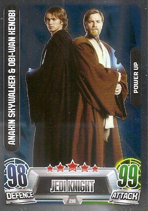 STAR WARS 2013 - FORCE ATTAX MOVIE SERIES 2 -  `POWER-UP FOIL` CARD 218