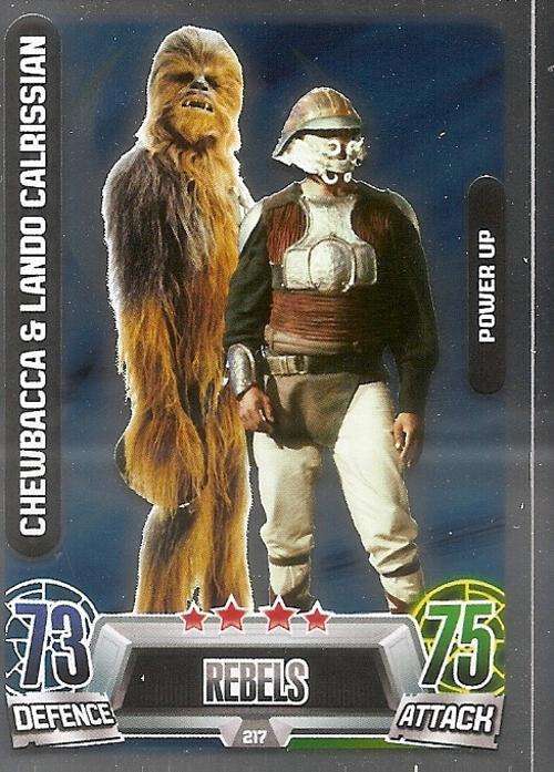 STAR WARS 2013 - FORCE ATTAX MOVIE SERIES 2 -  `POWER-UP FOIL` CARD 217