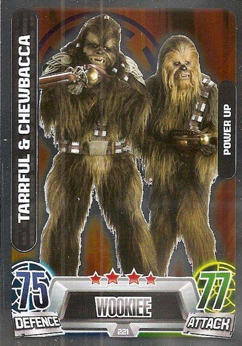 STAR WARS 2013 - FORCE ATTAX MOVIE SERIES 2 -  `POWER-UP FOIL` CARD 221