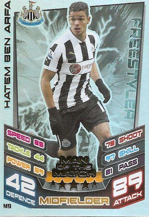 MATCH ATTAX `EXTRA` 2013 - HATEM BEN ARFA `MAN of the MATCH` CARD