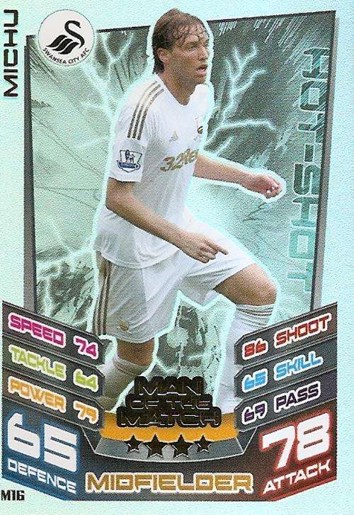 MATCH ATTAX `EXTRA` 2013 - MICHU `MAN of the MATCH` CARD