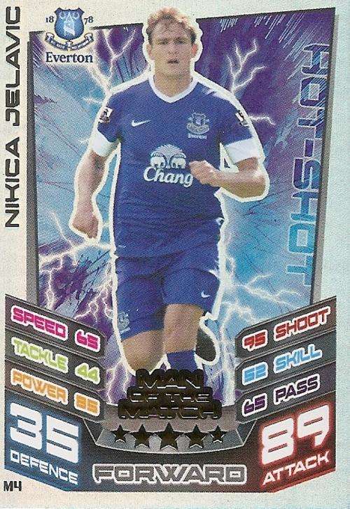 MATCH ATTAX `EXTRA` 2013 - NIKICA JELAVIC `MAN of the MATCH` CARD