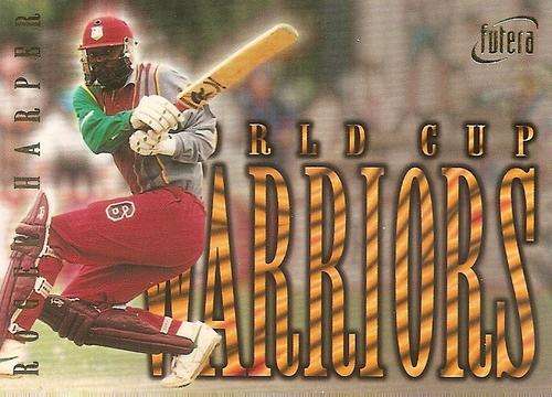ROGER HARPER - FUTERA 1996 CRICKET WORLD CUP  - SUPER RARE `WARRIOR` WC7 CARD 0059 of 2000