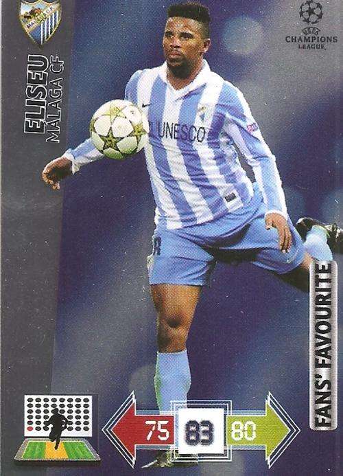 CHAMPIONS LEAGUE "UPDATES" 2013 - ELISEU "FANS FAVOURITE" FOIL CARD