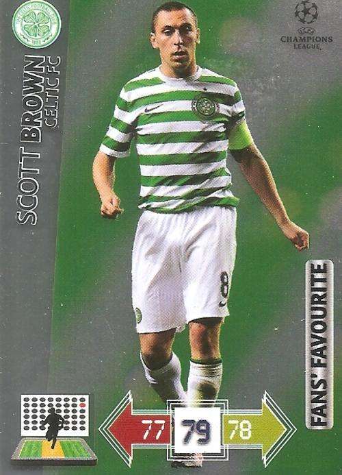 CHAMPIONS LEAGUE "UPDATES" 2013 - SCOTT BROWN "FANS FAVOURITE" FOIL CARD