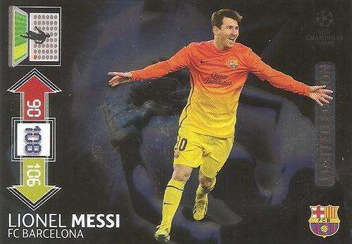LIONEL MESSI - PANINI `CHAMPIONS LEAGUE UPDATES 2013 -  RARE LIMITED EDITION CARD