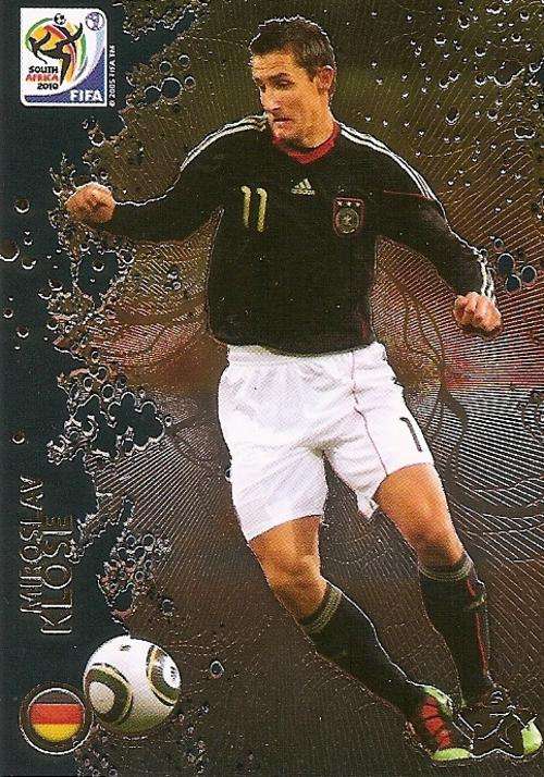 MIROSLAV KLOSE - FIFA WORLD CUP 2010 ADRENALYN PREMIUM - RARE "METTALIZED" TRADING CARD
