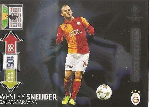 WESLEY SNEIDJER - PANINI CHAMPIONS LEAGUE `UPDATES` 2012/13 -  `RARE` `LIMITED EDITION` CARD