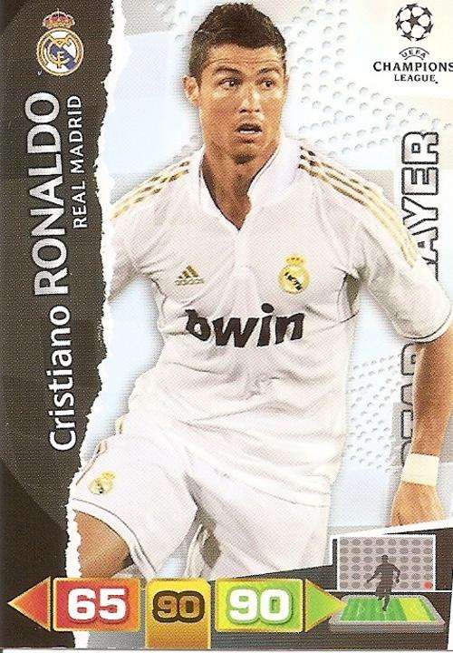 CHAMPIONS LEAGUE 2012 ADRENALYN XL - CRISTIANO RONALDO "STAR PLAYER" CARD