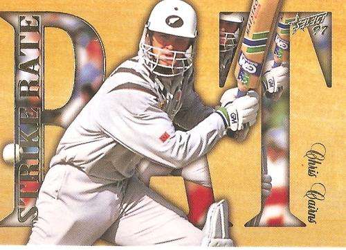 CHRIS CAIRNS - 97 SELECT CRICKET - "STRIKE RATE" FOIL CARD SC8