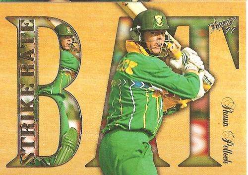 SHAUN POLLOCK - 97 SELECT CRICKET - "STRIKE RATE" FOIL CARD SC12