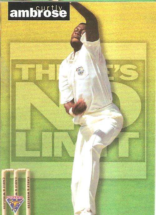 CURTLY AMBROSE - FUTERA `THERE`S NO LIMIT` CRICKET - INSERT CARD TNL12