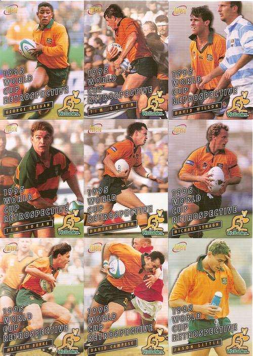 AUSTRALIA RUGBY UNION - 1996 FUTERA COLLECTION - COMPLETE 100 CARD SET - NO BINDER