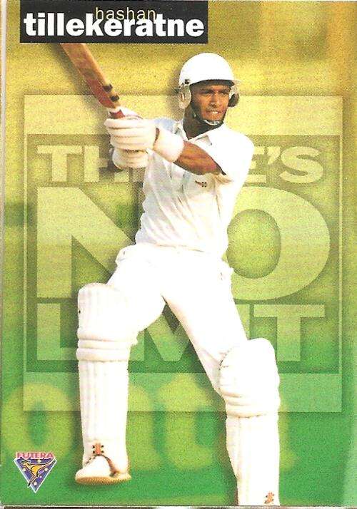 BASHAN TILLEKERATNE - FUTERA `THERE`S NO LIMIT` CRICKET - INSERT CARD TNL19