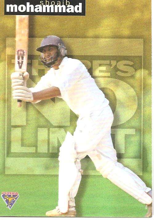 SHOAIB MOHAMMAD - FUTERA `THERE`S NO LIMIT` CRICKET - INSERT CARD TNL16