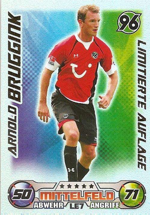 MATCH ATTAX 09/10 BUNDESLIGA - ARNOLD BRUGGINK "LIMITED EDITION" CARD L7