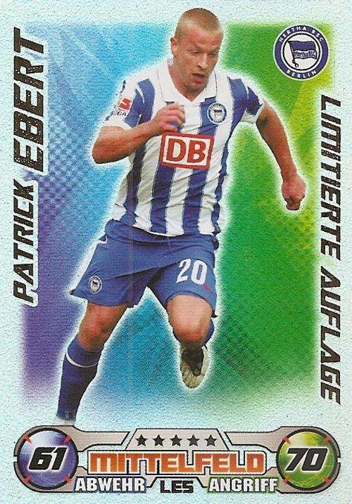 MATCH ATTAX 09/10 BUNDESLIGA - PATRICK EBERT "LIMITED EDITION" CARD L5