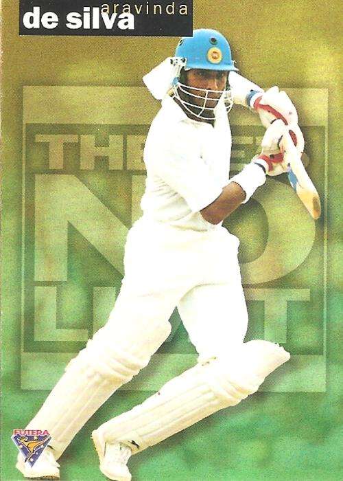 ARAVINDA DE SILVA  - FUTERA `THERE`S NO LIMIT` 96 CRICKET - INSERT CARD TNL8