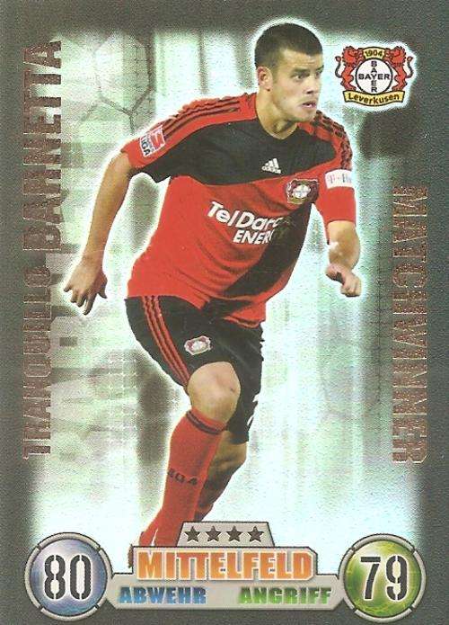 MATCH ATTAX  "BUNDESLIGA" 2008/09 - TRANQUILLO BARNETTA "MATCHWINNER" CARD