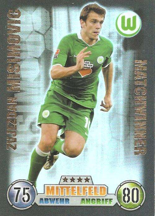 MATCH ATTAX  "BUNDESLIGA" 2008/09 - ZVEDAN MISIMOVIC "MATCHWINNER" CARD