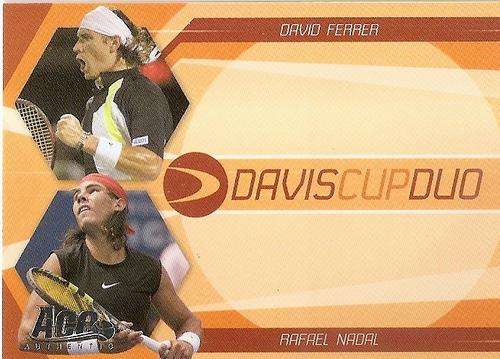 NADAL/FERER - ACE AUTHENTIC 2007 - `DAVIS CUP DUO` INSERT CARD DC2