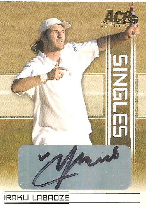 IRAKLI LABAOZE - ACE AUTHENTIC 2007 - CERTIFIED "AUTOGRAPH SINGLES" CARD SI15