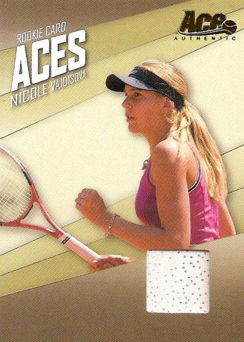 ANA VAIDISOVA - ACE AUTHENTIC 07 "ROOKIE ACES" - CERTIFIED "WHITE JERSEY MEMORABILIA" CARD AC2